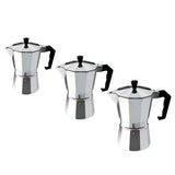 Maxbell 2pcs/set Home Bar Aluminum Coffee Moka Maker Pot Espresso Maker Moka Pot