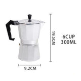 Maxbell 2pcs/set Home Bar Aluminum Coffee Moka Maker Pot Espresso Maker Moka Pot