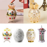 Maxbell 2pcs Exquisite Automatic Toothpick Holder Container Box Jar Kitchen Storage