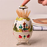 Maxbell 2pcs Exquisite Automatic Toothpick Holder Container Box Jar Kitchen Storage