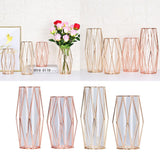 Maxbell Nordic Iron Flower Vase Decorative Flower Vase For Home Decor Champaign-S