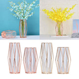 Maxbell Nordic Iron Flower Vase Decorative Flower Vase For Home Decor Champaign-S
