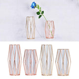 Maxbell Nordic Iron Flower Vase Decorative Flower Vase For Home Decor Champaign-S