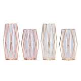 Maxbell Nordic Iron Flower Vase Decorative Flower Vase For Home Decor Champaign-S