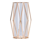 Maxbell Nordic Iron Flower Vase Decorative Flower Vase For Home Decor Champaign-S