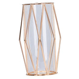 Maxbell Nordic Iron Flower Vase Decorative Flower Vase For Home Decor Champaign-S
