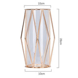 Maxbell Nordic Iron Flower Vase Decorative Flower Vase For Home Decor Champaign-S