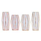 Maxbell Nordic Iron Flower Vase Decorative Flower Vase For Home Decor Champaign-S
