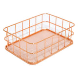 Maxbell Elegant Tabletop Organizer Makeup Kitchen Storage Basket Bin Box for Closet