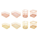 Maxbell Elegant Tabletop Organizer Makeup Kitchen Storage Basket Bin Box for Closet