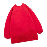 Maxbell Kids Apron Long Sleeve Waterproof Smock for Painting Drawing S/M/L Red S