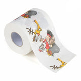 Maxbell 2 Pcs Santa Claus&Elk Paper Tissue Roll Merry Christmas Theme Bathroom Decor