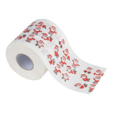 Maxbell 2 Pcs Santa Claus Printed Paper Roll Christmas Room Home Decor Novelty Gifts