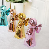 Maxbell Ceramic Fairy Angel Shaped Figurine Ornament Gift Home Decoration  Pink
