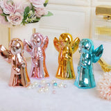 Maxbell Ceramic Fairy Angel Shaped Figurine Ornament Gift Home Decoration  Pink
