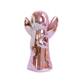 Maxbell Ceramic Fairy Angel Shaped Figurine Ornament Gift Home Decoration  Pink