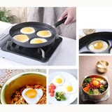 Aluminum 4 Cup Egg Frying Pan Non-stick Kitchen Cooking Pot Egg Fryer