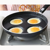 Aluminum 4 Cup Egg Frying Pan Non-stick Kitchen Cooking Pot Egg Fryer