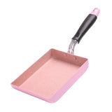 Maxbell Non-Stick 5"x7" Fry Pan Tamagoyaki Steak Skillet with 4.7" Silicone Turner