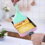 Maxbell Non-Stick 5"x7" Fry Pan Tamagoyaki Steak Skillet with 4.7" Silicone Turner
