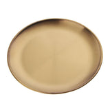 Maxbell Stainless Steel Dinner Plate Round Serving Dishes BBQ Picnic Tableware 20cm