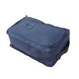 Maxbell 2pcs Household Travel Outdoor Shoe Pouch Organizer Nylon Bag Gray Dark Blue