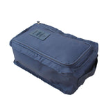 Maxbell 2pcs Household Travel Outdoor Shoe Pouch Organizer Nylon Bag Gray Dark Blue