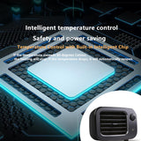 Maxbell Tabletop Fan Heater Portable Mini Space Heater Hand Warmer Student US Orange