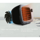 Maxbell Tabletop Fan Heater Portable Mini Space Heater Hand Warmer Student US Orange