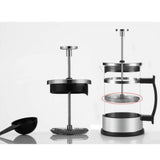 Maxbell Household Stainless Steel French Press Tea Coffee Maker Carafe 350ml 1-2Cup