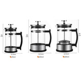 Maxbell Household Stainless Steel French Press Tea Coffee Maker Carafe 350ml 1-2Cup