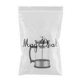 Maxbell Household Stainless Steel French Press Tea Coffee Maker Carafe 350ml 1-2Cup
