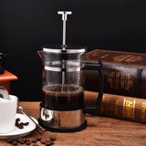 Maxbell Household Stainless Steel French Press Tea Coffee Maker Carafe 350ml 1-2Cup