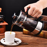 Maxbell Household Stainless Steel French Press Tea Coffee Maker Carafe 350ml 1-2Cup