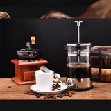 Maxbell Household Stainless Steel French Press Tea Coffee Maker Carafe 350ml 1-2Cup