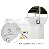 Maxbell Christmas Decor Shower Curtain w/ Hooks for Bathroom Xmas Home Decoration C