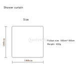 Maxbell Christmas Decor Shower Curtain w/ Hooks for Bathroom Xmas Home Decoration C