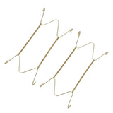 Maxbell 4 pcs Invisible Wall Hanging Plate Hook Hanger Dish Display Holder