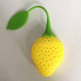 Maxbell Fruit Shape Silicone Tea Strainer Filter Tea Infuser Yellow_Strawberry