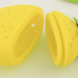 Maxbell Fruit Shape Silicone Tea Strainer Filter Tea Infuser Yellow_Strawberry