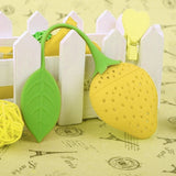 Maxbell Fruit Shape Silicone Tea Strainer Filter Tea Infuser Yellow_Strawberry