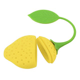 Maxbell Fruit Shape Silicone Tea Strainer Filter Tea Infuser Yellow_Strawberry