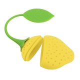 Maxbell Fruit Shape Silicone Tea Strainer Filter Tea Infuser Yellow_Strawberry