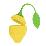 Maxbell Fruit Shape Silicone Tea Strainer Filter Tea Infuser Yellow_Strawberry