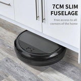 3.7V Smart Robot Vacuum Cleaner Sweeping Robot Machine for Pet Hair  Black