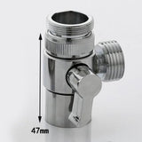 Brass T-adapter 3 Ways Valve For Diverter Bath Toilet Bidet Sprayer