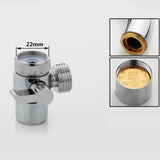 Brass T-adapter 3 Ways Valve For Diverter Bath Toilet Bidet Sprayer