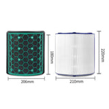 2Set Glass HEPA Filter & Activated Carbon Filter for Dyson HP04 HP05