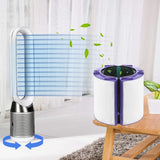 2Set Glass HEPA Filter & Activated Carbon Filter for Dyson HP04 HP05