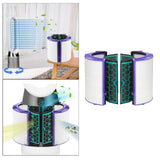 2Set Glass HEPA Filter & Activated Carbon Filter for Dyson HP04 HP05